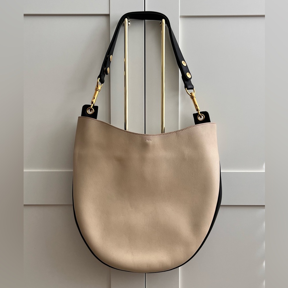 RARE Celine Phoebe Philo Ivory Bi-color Smooth
Calfskin Leather Medium Hobo Bag - Picture 14 of 16